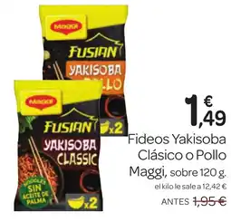 Supermercados El Jamón MAGGI Fideos Yakisoba Clásico o Pollo oferta