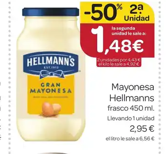 Supermercados El Jamón HELLMANN'S Mayonesa oferta