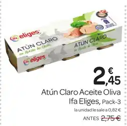 Supermercados El Jamón IFA ELIGES Atún Claro Aceite Oliva oferta