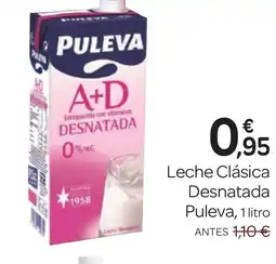 Supermercados El Jamón PULEVA Leche Clásica Desnatada oferta