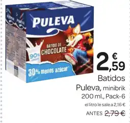 Supermercados El Jamón PULEVA Batidos oferta
