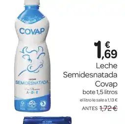 Supermercados El Jamón COVAP Leche Semidesnatada oferta