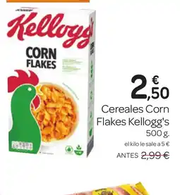 Supermercados El Jamón KELLOGG'S Cereales Corn Flakes oferta