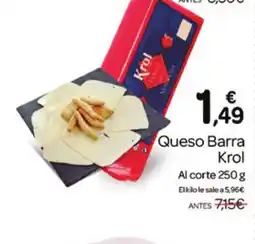 Supermercados El Jamón KROL Queso Barra oferta