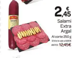 Supermercados El Jamón ARGAL Salami Extra oferta
