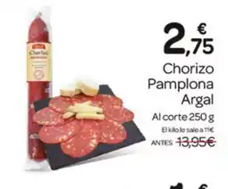 Supermercados El Jamón ARGAL Chorizo Pamplona oferta