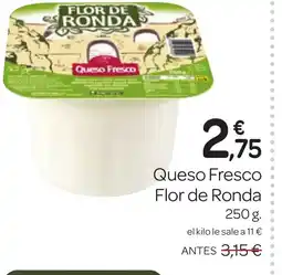 Supermercados El Jamón FLOR DE RONDA Queso Fresco oferta