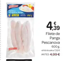 Supermercados El Jamón PESCANOVA Filetes de Pangasius Panga oferta