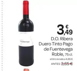 Supermercados El Jamón D.O. Ribera Duero Tinto Pago de Fuentevega oferta