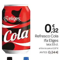 Supermercados El Jamón IFA ELIGES Refresco Cola oferta