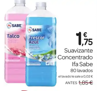 Supermercados El Jamón IFA SABE Suavizante Concentrado oferta