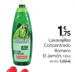 Supermercados El Jamón EL JAMÓN Lavavajillas Concentrado Romero oferta