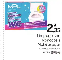 Supermercados El Jamón MPL Limpiador Wc Monodosis oferta