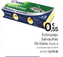 Supermercados El Jamón IFA SABE Estropajo Salvauñas oferta