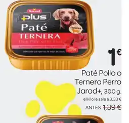 Supermercados El Jamón JARAD+ Paté Pollo o Ternera Perro oferta
