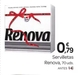 Supermercados El Jamón RENOVA Servilletas oferta