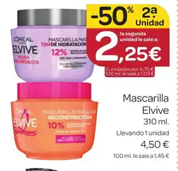 Supermercados El Jamón ELVIVE Mascarilla oferta