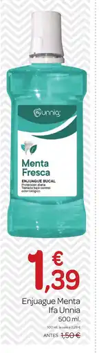 Supermercados El Jamón IFA UNNIA Enjuague Menta oferta