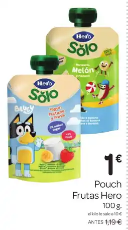 Supermercados El Jamón HERO Pouch Frutas oferta