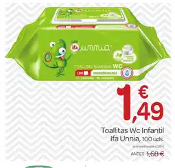 Supermercados El Jamón IFA UNNIA Toallitas Wc Infantil oferta