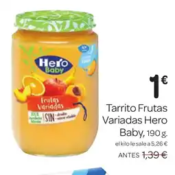 Supermercados El Jamón HERO BABY Tarrito Frutas Variadas oferta