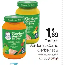Supermercados El Jamón GERBER Tarritos Verduras-Carne oferta
