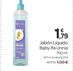 Supermercados El Jamón IFA UNNIA Jabón Líquido Baby oferta