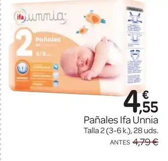 Supermercados El Jamón IFA UNNIA Pañales oferta