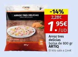 Maskom Supermercados ARTIQ Arroz tres delicias oferta