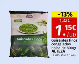 Maskom Supermercados ALTEZA Guisantes finos congelado oferta