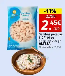 Maskom Supermercados ALTEZA Gambas peladas 110/140 oferta
