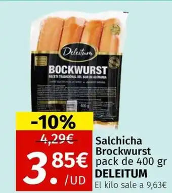 DELEITUM Salchicha Brockwurst