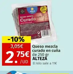 Maskom Supermercados ALTEZA Queso mezcla curado en cuña oferta