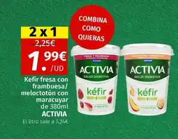 Maskom Supermercados ACTIVIA Kefir fresa con frambuesa/ meloctotón con maracuyar oferta