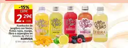 Maskom Supermercados KOMVIDA Kombucha de jengibre con limón, frutos rojos, mango, fibra o superglow oferta