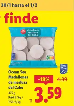 Lidl Ocean Sea Medallones de merluza del Cabo oferta