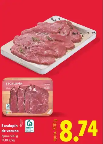 Lidl Escalopín de vacuno oferta