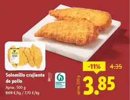 Lidl Solomillo crujiente de pollo oferta