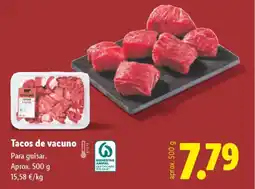 Lidl Tacos de vacuno oferta