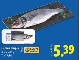 Lidl Lubina limpia oferta