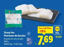 Lidl Ocean Sea Porciones de bacalao oferta