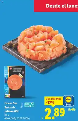 Lidl Ocean Sea Tartar de salmón ASC oferta