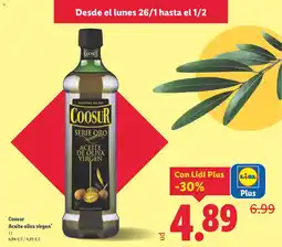 Lidl COOSUR Aceite oliva virgen oferta