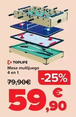 Carrefour Mesa multijuego 4 en 1 oferta