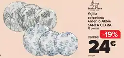 Carrefour Santa clara - vajilla porcelana arden o abbie oferta