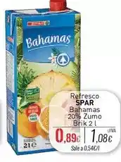 Cuevas Cash Spar - refresco bahamas oferta