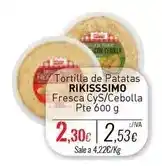 Cuevas Cash Rikisssimo - tortilla de patatas fresca cys/ cebolla oferta