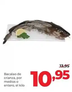 Alimerka Bacalao de crianza, por medios o entero oferta