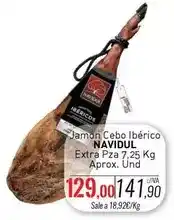 Navidul - jamon cebo iberico extra pza