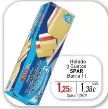 Cuevas Cash Spar - helado 3 gustos barra oferta